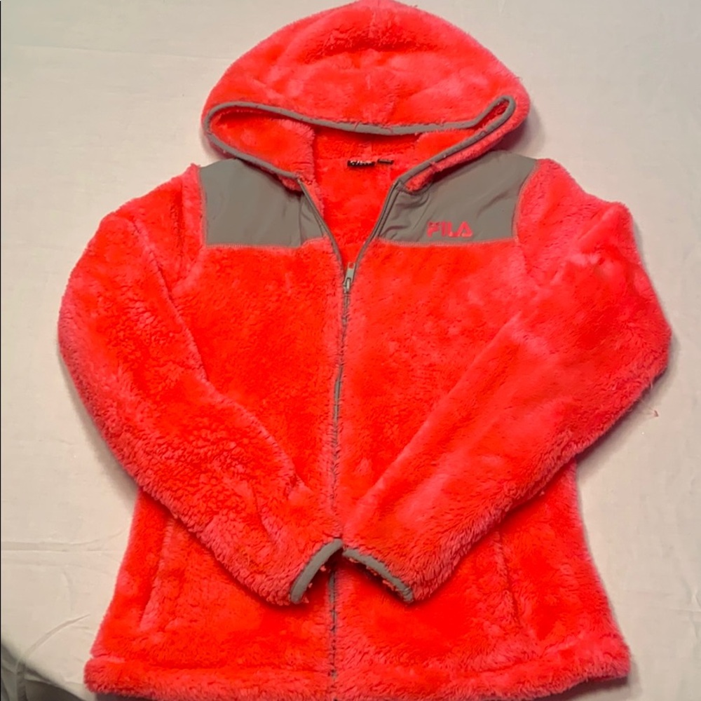 Girls M (10-12) FILA Pink Fleece Jacket
